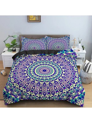 Set Copri Piumone Federe Copripiumino Etnico Mandala Duvet Cover BED0112